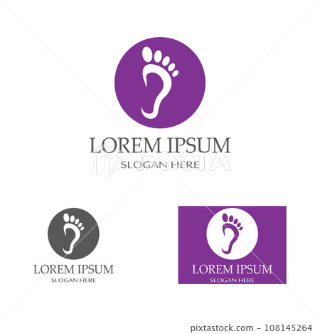 footprints,foot care,and footstep, logo images illustration design 108145264