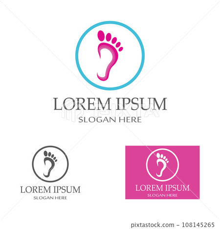 footprints,foot care,and footstep, logo images illustration design footprints,foot care,and footstep, logo images illustration design 108145265