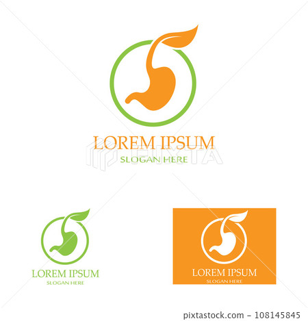 stomach health and stomach care logo design icon vector template stomach health and stomach care logo design icon vector template 108145845