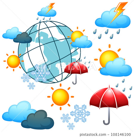 Set of weather icons Set of weather icons 108146100