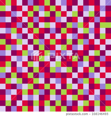 Colorful squares background. Abstract vector seamless pattern. 108146493