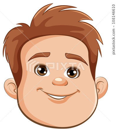 Cheerful Chubby Teen Man Cheerful Chubby Teen Man 108146610