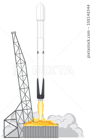 Rocket Launching into Space Concept 108148344