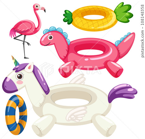 Inflatable Ring In Summer Theme Collection 108148358