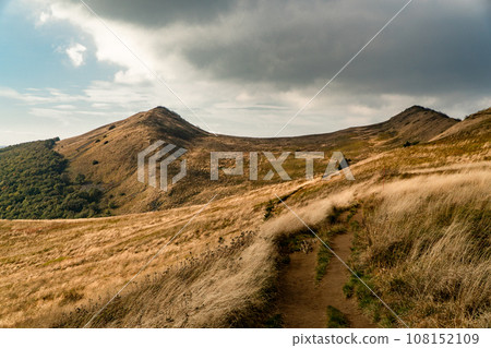 Polonina Wetlinska, Bieszczady mountain, Bieszczady National Park, Poland. Polonina Wetlinska, Bieszczady mountain, Bieszczady National Park, Poland. 108152109