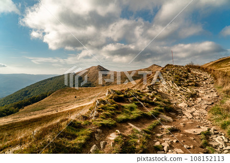 Polonina Wetlinska, Bieszczady mountain, Bieszczady National Park, Poland. 108152113