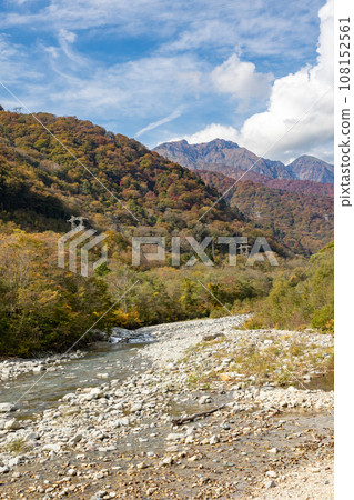 Yubiso River and Mt. Tanigawa in autumn Yubiso River and Mt. Tanigawa in autumn 108152561