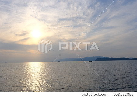 Sunset over the sea 108152893