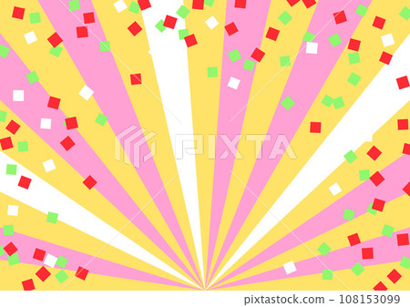 Concentrated lines and confetti wallpaper material Concentrated lines and confetti wallpaper material 108153099