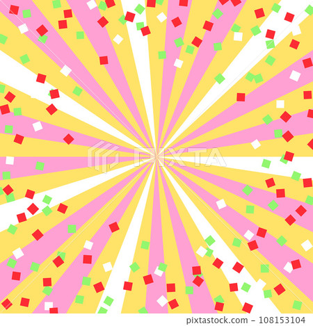 Concentrated lines and confetti wallpaper material Concentrated lines and confetti wallpaper material 108153104