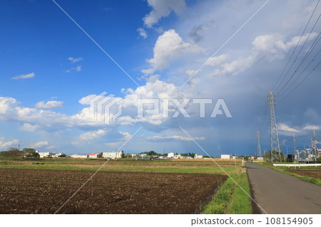 Between rain and sunny weather 108154905