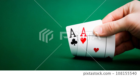 playing cards on a table 108155540