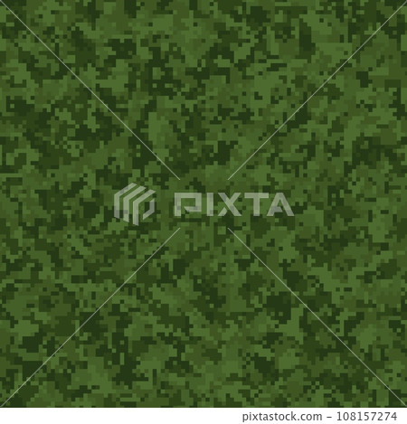 Professional seamless pixel forest camouflage for your production or design 108157274