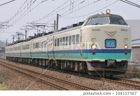 Hokuriku Main Line Morimoto-Tsubata JR East 485 series T12 formation (Niigata) Hokuetsu 108157367