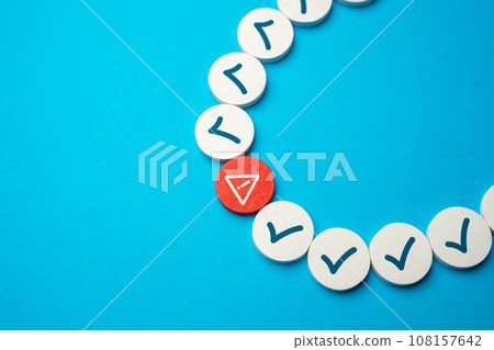 Error and malfunction. Monitoring of system fault, troubleshooting. Mistake correction. Investigating problems. Deviation from norm. An important threat, a source of serious risks. 108157642