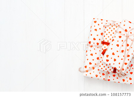 Lovely giftboxes on white background 108157773