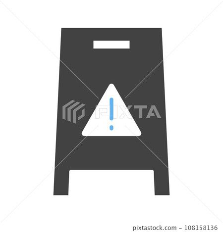 Wet Floor icon vector image. Wet Floor icon vector image. 108158136