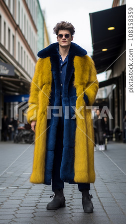 Street style clothing - fashionable person after fashion show on the street Street style clothing - fashionable person after fashion show on the street 108158359