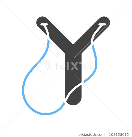 Slingshot icon vector image. 108158615