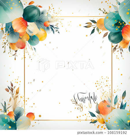 Luxury Frame Premium Party invitation card design, copy space for text, word 108159192