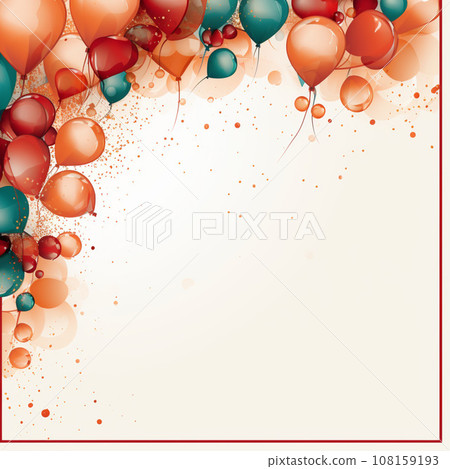 Luxury Frame Premium Party invitation card design, copy space for text, word 108159193