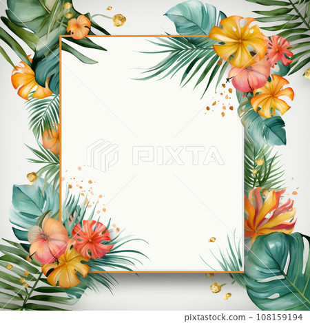 Luxury Frame Premium Party invitation card design, copy space for text, word 108159194