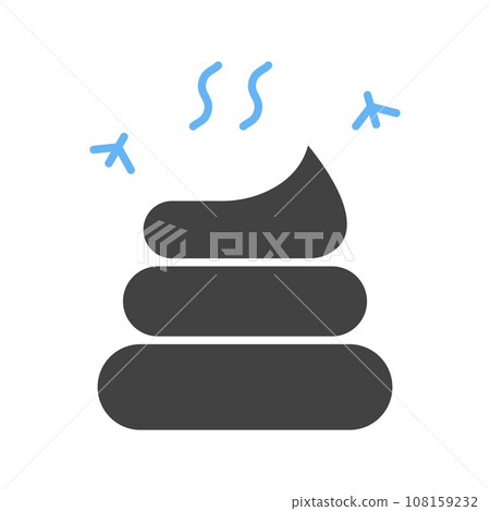 Poop icon vector image. 108159232