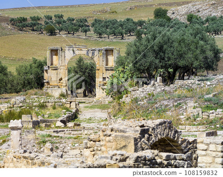 Arch of Alexander Severus, Dougga, Tunisia 108159832
