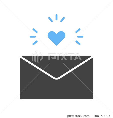 Love Letter icon vector image. 108159923