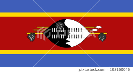 Eswatini Swaziland National Flag Eswatini Swaziland National Flag 108160046