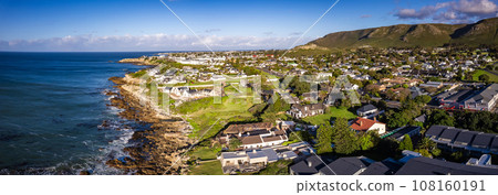 Aerial view of Hermanus coast, in Western Cape, South Africa Aerial view of Hermanus coast, in Western Cape, South Africa 108160191