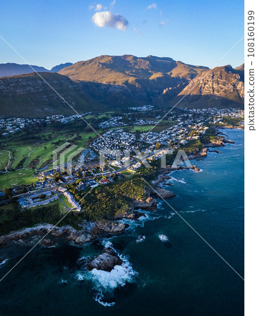 Aerial view of Hermanus coast, in Western Cape, South Africa Aerial view of Hermanus coast, in Western Cape, South Africa 108160199