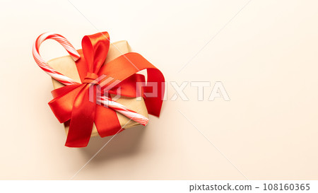 Christmas gift box and space 108160365