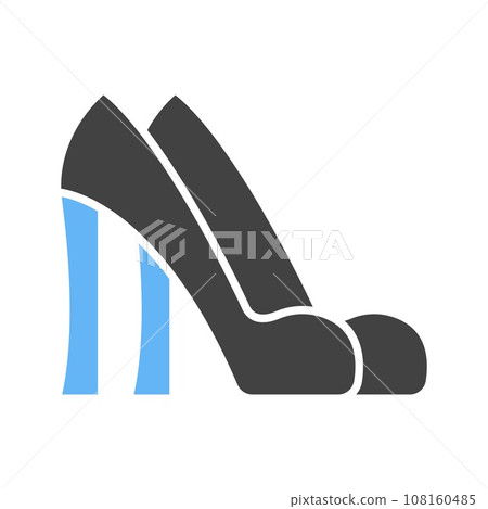 High Heels icon vector image. 108160485