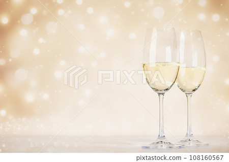 Two champagne glasses 108160567