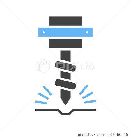 Drilling Machine icon vector image. 108160946