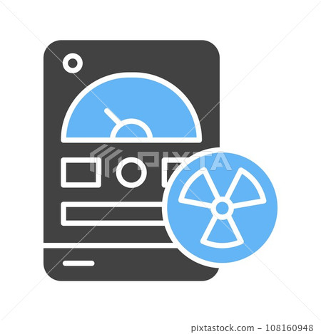 Dosimeter icon vector image. Dosimeter icon vector image. 108160948