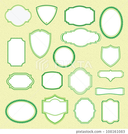 Set of natural label and organic label 108161083