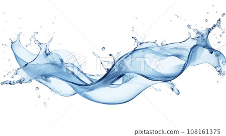 Water splash isolated on white background.... - Stock Illustration ...