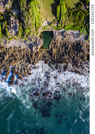 Aerial view of Hermanus coast, in Western Cape, South Africa Aerial view of Hermanus coast, in Western Cape, South Africa 108162288