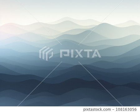 Ai generation. Abstract background with wavy lines. Can be used for wallpaper, web page background, web banners. 108163056
