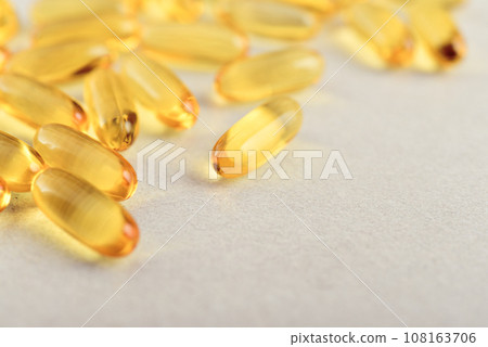 Cod liver oil capsules 108163706