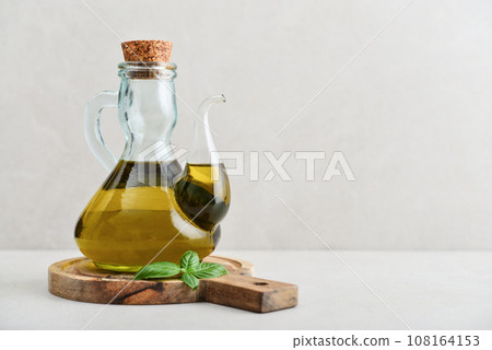 Olive oil in vintage bottle 108164153