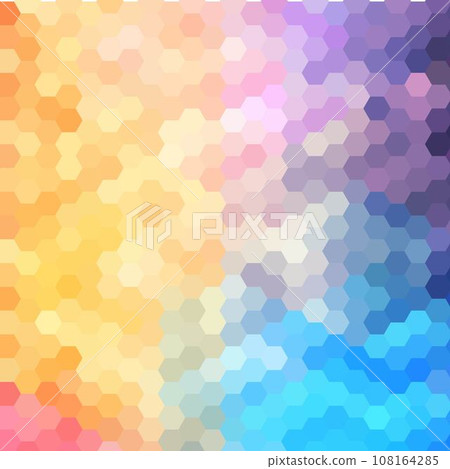 abstract background with colorful hex polygons abstract background with colorful hex polygons 108164285