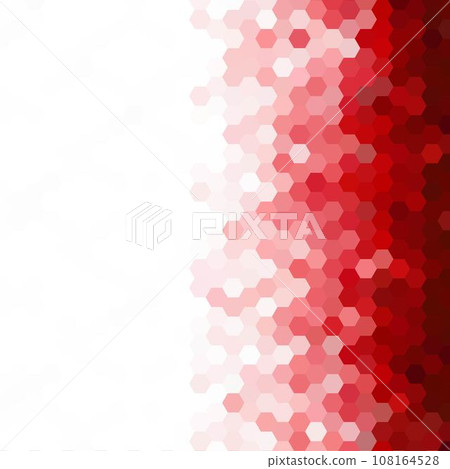 Red hexahedrons. Creative geometric illustration in origami style. A new texture for the design. Mosaic template for the background of the trade mark. Red hexahedrons. Creative geometric illustration in origami style. A new texture for the design. Mosaic template for the background of the trade mark. 108164528