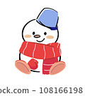 snowman red 108166198