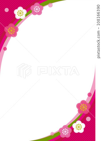 Frame plum checkered pattern white space postcard size Frame plum checkered pattern white space postcard size 108166390