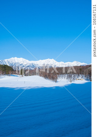 從中山高原看冬天的北阿爾卑斯山 從中山高原看冬天的北阿爾卑斯山 108167131