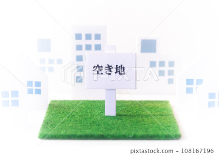 Real estate/idle land “vacant land” sign 108167196