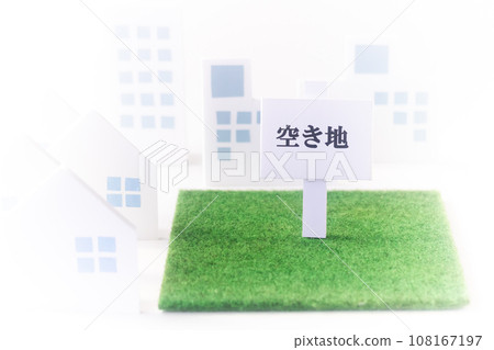 Real estate/idle land “vacant land” sign 108167197